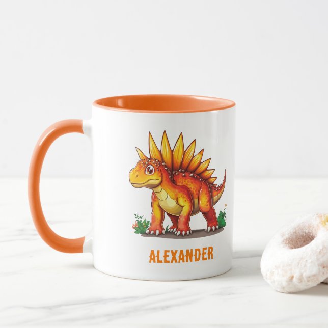Caneca Dinossauro do Stegossauro (Com Donut)
