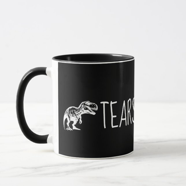 Caneca Dinossauro Engraçado Lágrimas De Café (Esquerda)