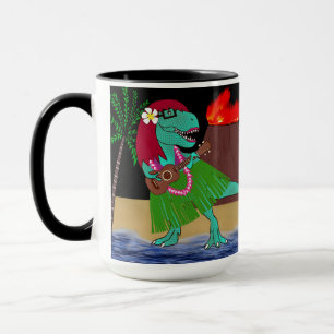 Caneca Dinossauro havaiano