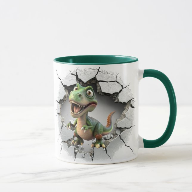 Caneca Dinossauro saindo de uma caverna (Direita)