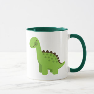 Caneca Dinossauro verde bonito