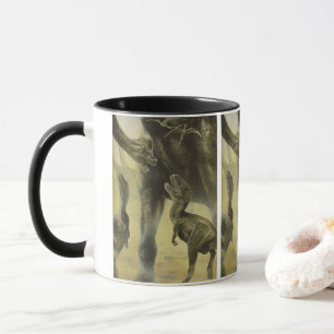 Caneca Dinossauros Antigos, Torvosaurus e Brachiosaurus