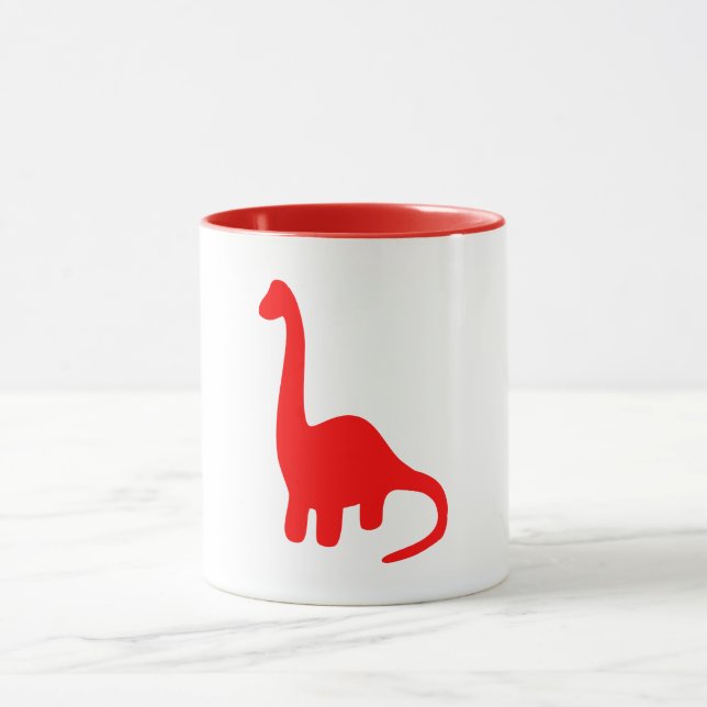 Caneca Dinossauros | Brontossauro Cute De Pescoço Longo (Centro)