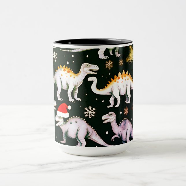 Caneca Dinossauros de Natal (Centro)