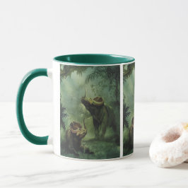 Caneca Dinossauros Vintage, Centrosaurus na Selva