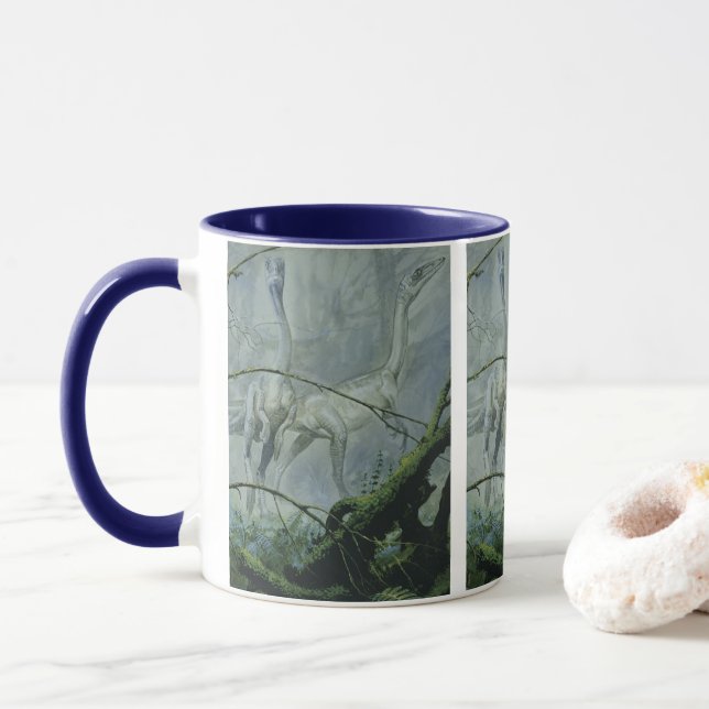 Caneca Dinossauros Vintage, Megapnosaurus aka Syntarsus (Com Donut)