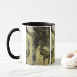 Caneca Dinossauros Vintage, Torvossauro e Brachiossauro