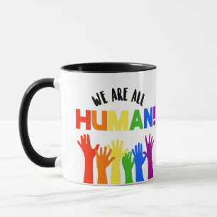 Caneca Direitos LGBTQ+ Somos Todos Humanos