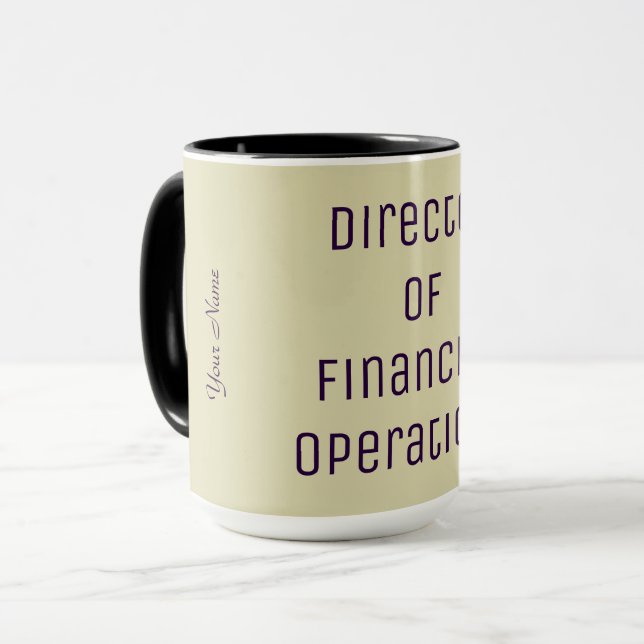 Caneca "Diretor das Operações Financeiras" (Frente Esquerda)