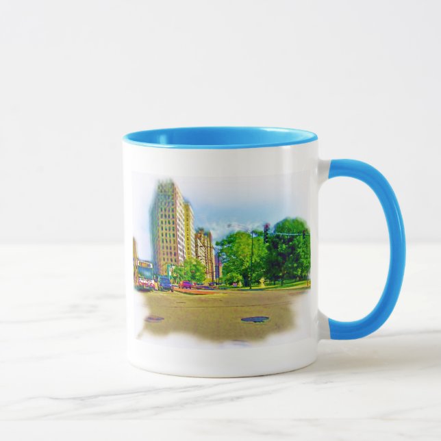 Caneca Dirigindo Pela Avenida Lincoln (Direita)