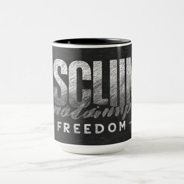 Caneca "Discipline Equals Freedom" Motivational Quote | G (Centro)