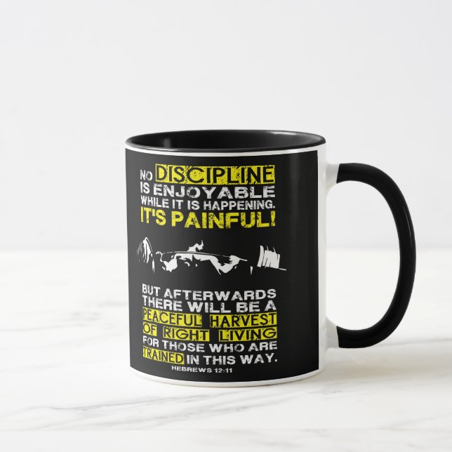 Caneca DISCIPLINE - Motivação de Workout de Ecrã (Direita)