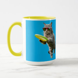 Caneca Disco Golfe Gato Atraente