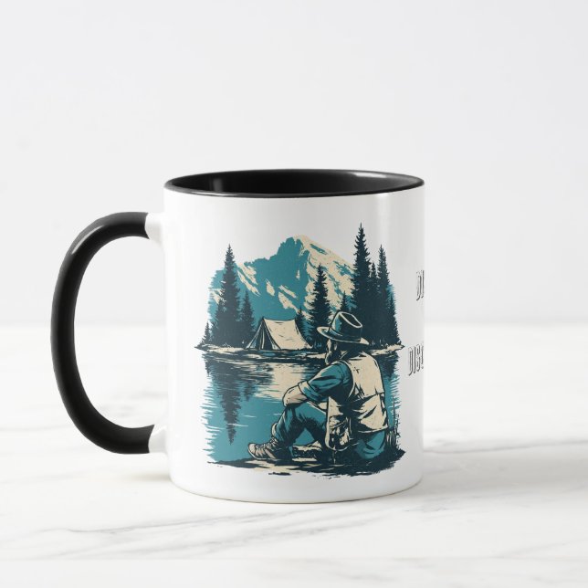 Caneca Dispersos e Desconectados | Acampamento Vintage na (Esquerda)