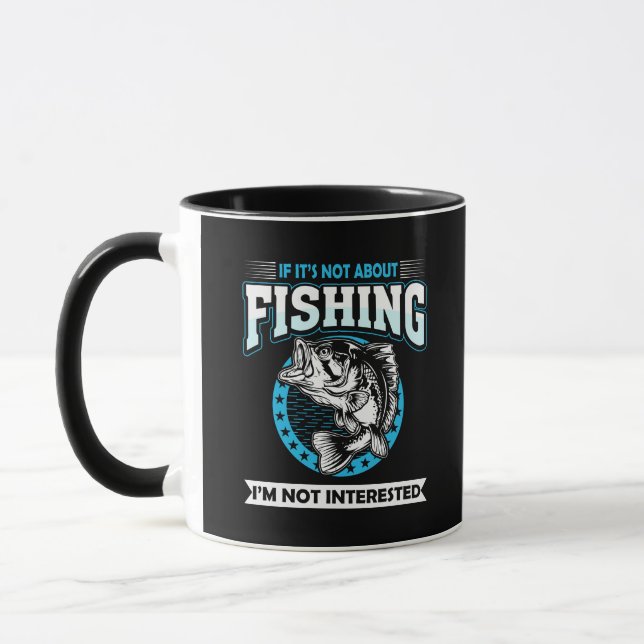 Caneca Dito engraçado de pesca (Esquerda)