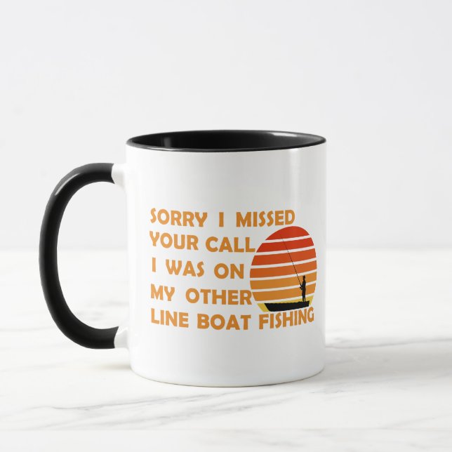 Caneca Dito engraçado de pesca (Esquerda)