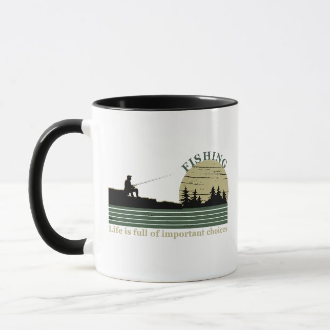 Caneca Ditos engraçados de pesca (Esquerda)