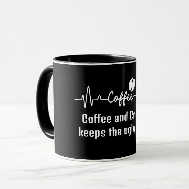 Caneca diversão Coffee Coffee Cream fica feio (Frente Esquerda)
