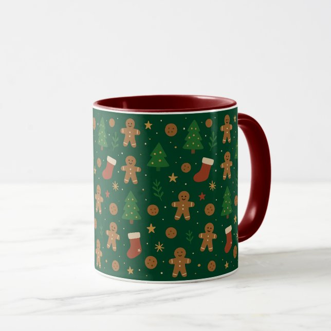 Caneca Diversão de Natal com Pão de Mel (Frente Esquerda)