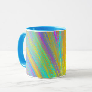 Caneca Diversão de Verão Tropical de abstrato