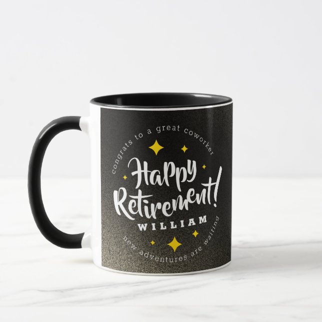 Caneca Diversão Dourada de Estrelas de Lâmpada Retirando  (Esquerda)