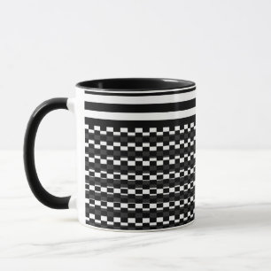 Caneca Diversão e Bonito preto e branco
