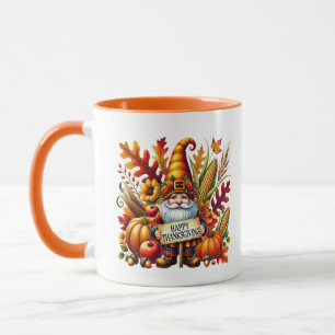 Caneca Diversão Fall Sasonal gnomo adiciona monograma Açã