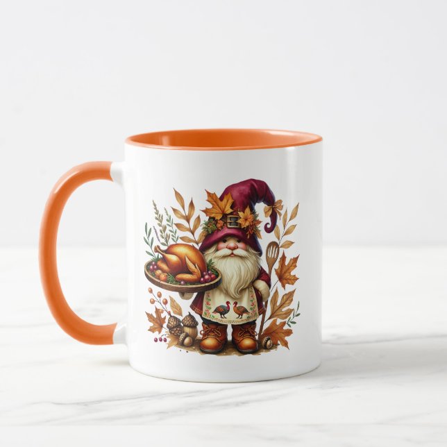 Caneca Diversão Fall Sasonal gnomo adiciona monograma Açã (Esquerda)