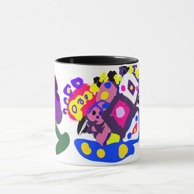 Caneca Diversão legal pavão  (Centro)