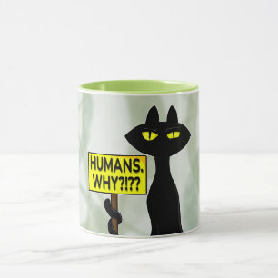 Caneca Divertida Bad Boogie - Humanos. Por quê? pl