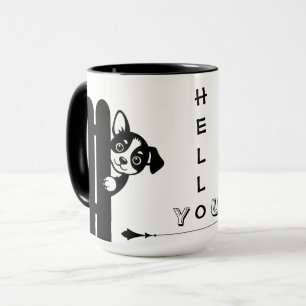 Caneca Divertida de Cachorrinho Peekaboo