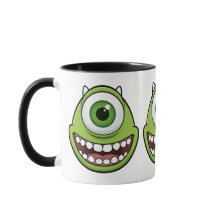 Caneca Divertida de Monstro Verde de Um Olho para