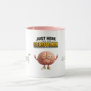 Caneca Divertida do Cérebro de Serotonina