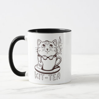 Caneca Divertida Kit-tea - Presente de Humor com G
