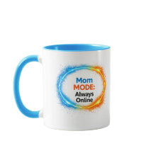 Caneca Divertida Modo Mãe Sempre Online | Inspirad