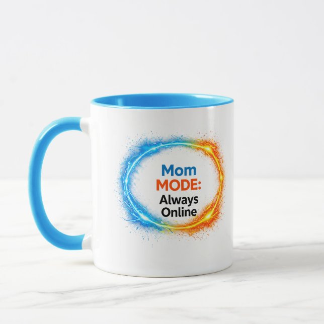 Caneca Divertida Modo Mãe Sempre Online | Inspirad (Esquerda)