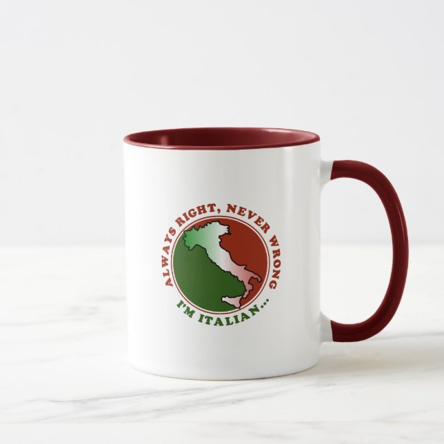 Caneca Divertida Teimosa Italiana (Direita)