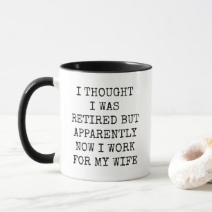 Caneca Divertido Aposentado Trabalho Para Presente de Apo