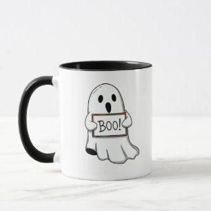 Caneca Divertido BOO Fantasmagórico Fofo