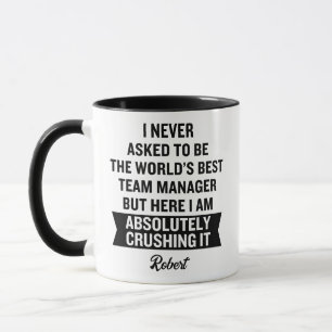 Caneca Divertido Gerente de Equipe Personalizado Melhor d