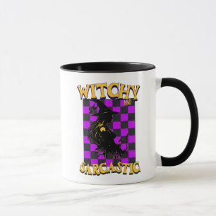 Caneca Divertido Halloween Bruxo e Sarcástico