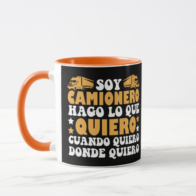 Caneca Divertido Soy Camionero Hago Lo Que Quiero (Esquerda)