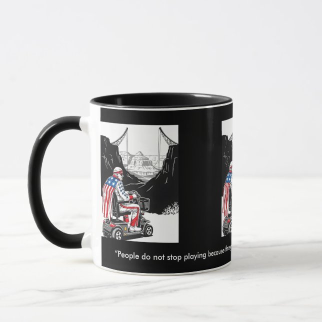 Caneca Divertido tema envelhecer (Esquerda)