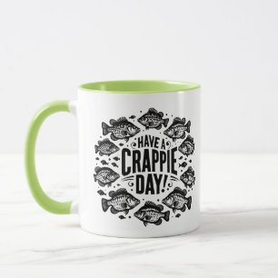 Caneca Divertido Tenha um Dia de Pesca de Crappie