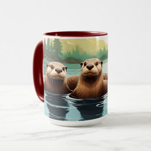 Caneca Divertimento da família Otter