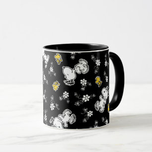 Caneca Divertimento e flores do Snoopy & Woodstock