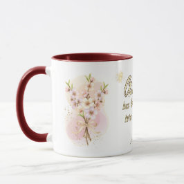 Caneca Divine Love Mug: 'Romans 5:5 Bible Verse Design