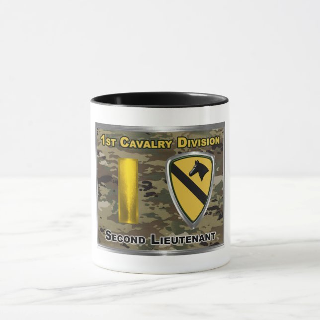 Caneca Divisão de Cavalaria 1 Tenente segundo (Centro)