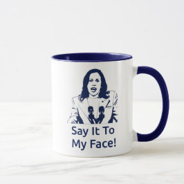 Caneca "Diz-Me À Cara!" Kamala Harris Mug - Marinho