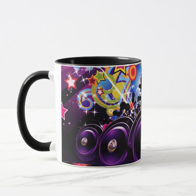 Caneca DJ de Hip Hop de Clube Urbano Dança Música Dançant (Esquerda)